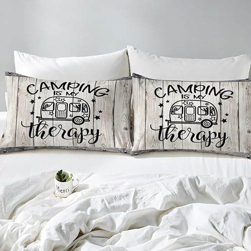 Miniatura 4 de Manfei Juego de funda de edredón de caravana tamaño matrimonial, juego de ropa de cama de 3 piezas para niños y niñas, decoración de habitación de