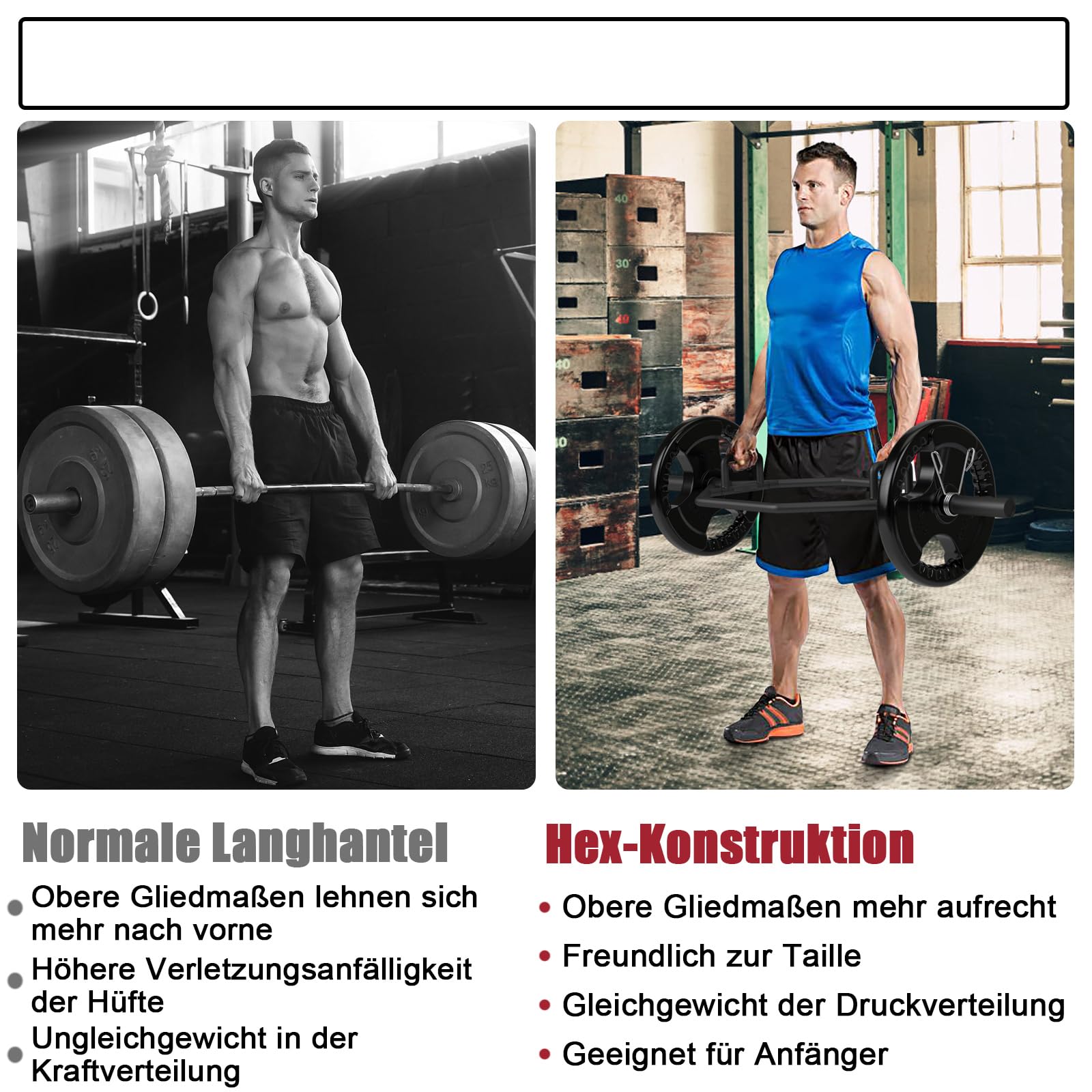 COSTWAY Trap Bar, 142 cm Hantelstange mit 2 Federverschlüsse & klappbarem Griff, Hex Bar 25/50mm Aufnahme, Olympic Bar für Kniebeugen Kreuzheben