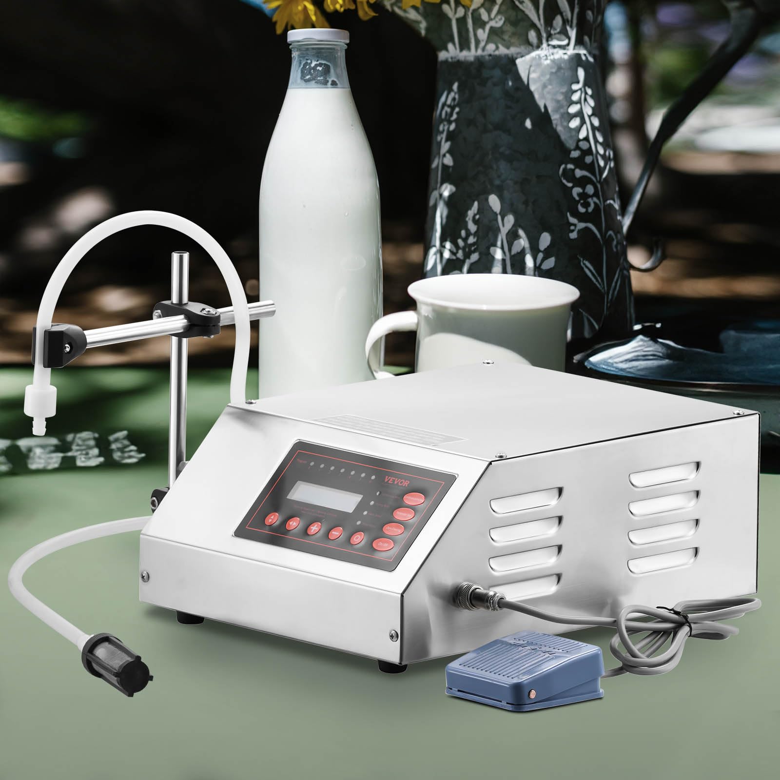VEVOR Máquina de llenado de líquidos 2-3500ml GFK-160 Máquina de llenado de líquidos Bomba de control digital Máquina de llenado de líquidos Máquina automática de llenado de líquidos