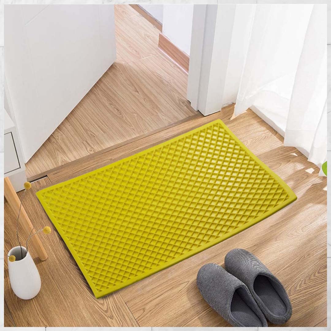 ALP Overseas EPDM Rubber Anti Slip Extremely Durable Door Mat for Home, Offices, Bathroom & Shower Mats | Use as Carpet, Rugs & Swimming Pool Mats (Yellow Door Mat, Pack of 1)-image-49