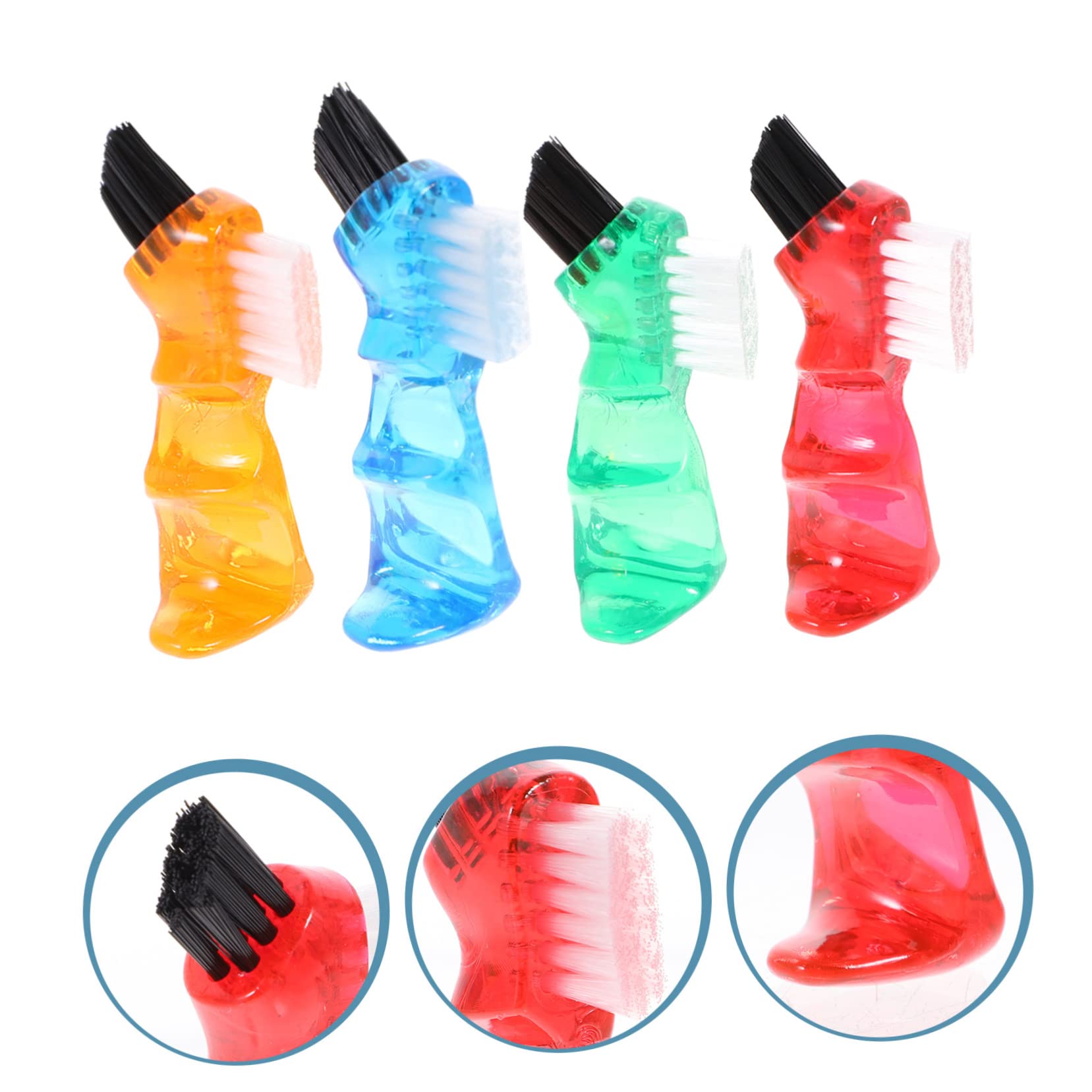 PACKOVE 4 Set Falso Spazzolino Da Denti Pennello Piccolo Teste Di Spazzolino Da Denti Adulti Dente Mini Spazzolino Da Denti Falsi Spazzolino Da Denti Per La Pulizia Plastica 4 Pezzi * 4