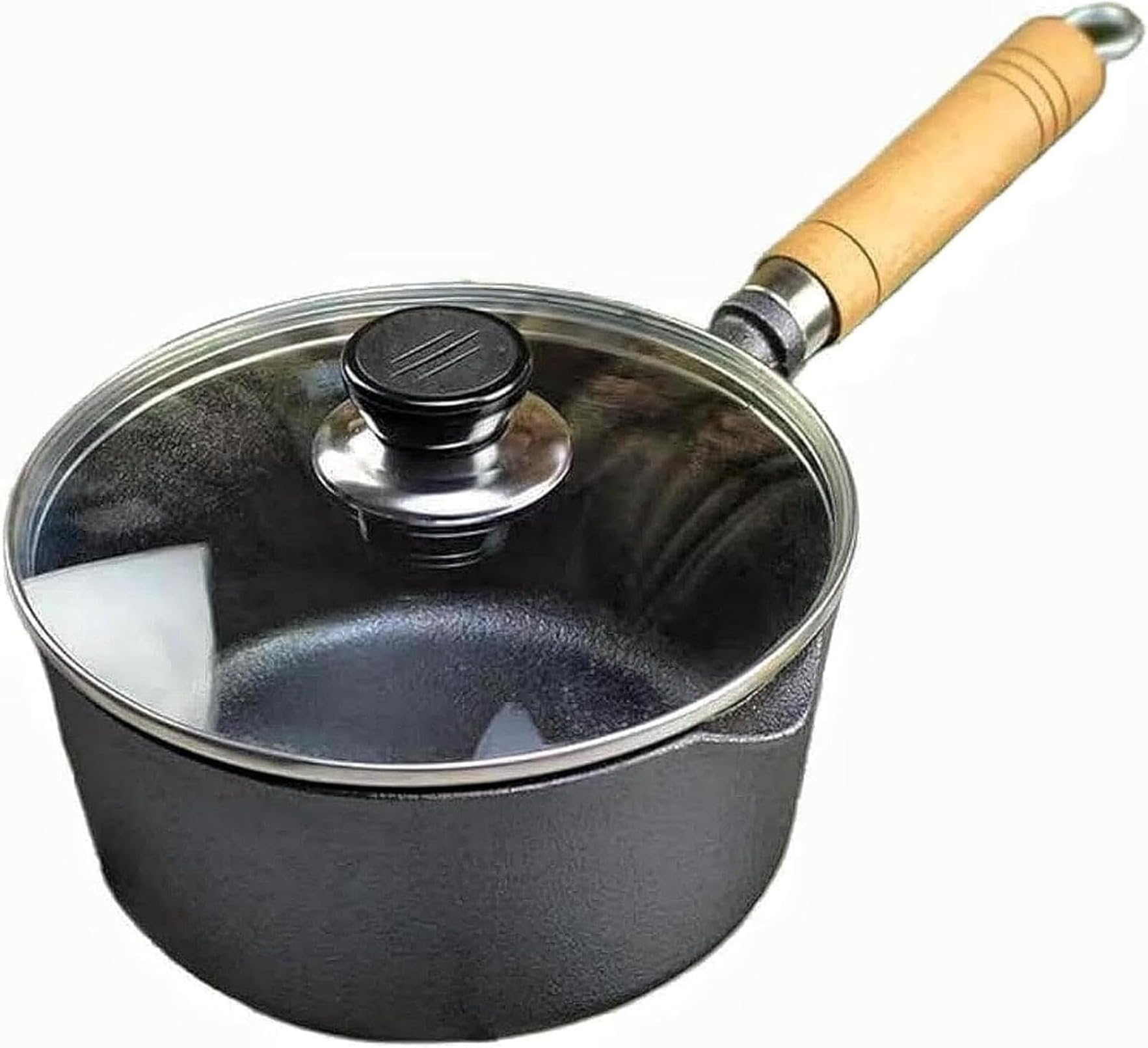 Amazon｜岩鉄鉄器 鋳物 揚げ鍋 ミニ鋳鉄鍋 南部鉄器 耐久性 木製