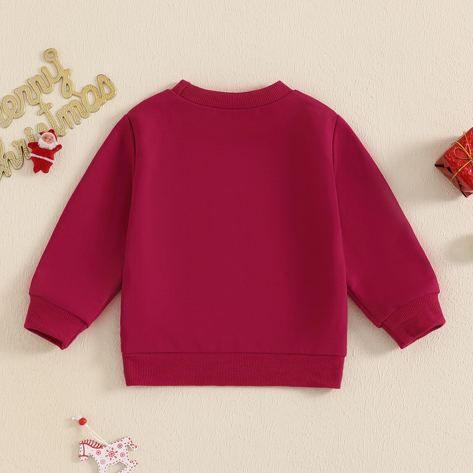 Pull de Noël pour bébé garçon et fille en pain d'épice avec imprimé cousin, sweat-shirt à manches longues, pull pour enfants, tenue de Noël