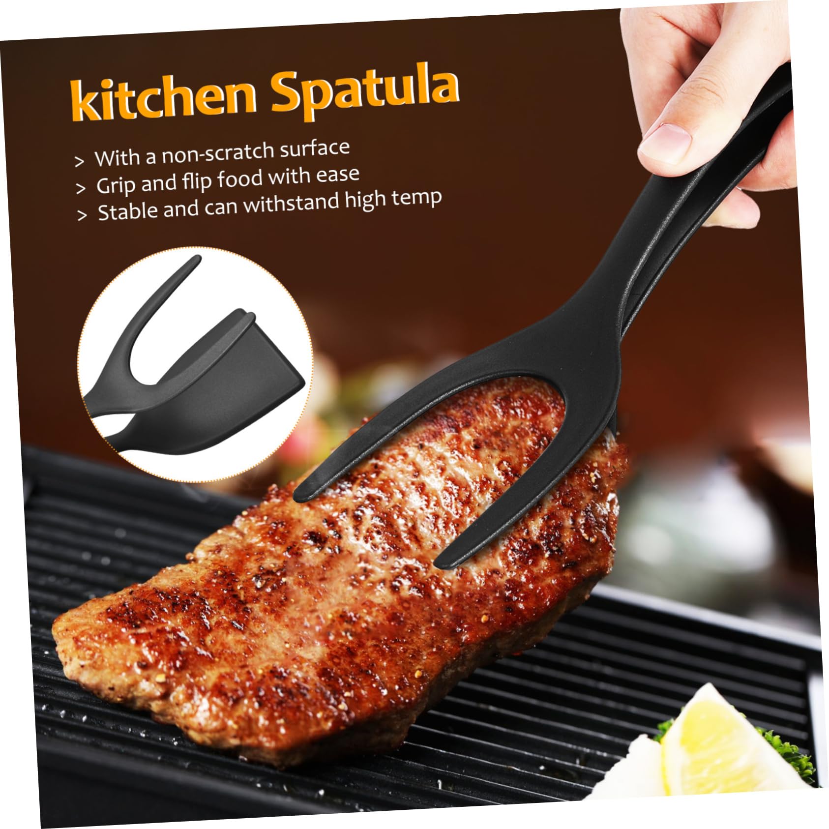 TOPBATHY 2 Sätze Eierspatel Aus Silikon Der Koch Chefkoch Fischwender Die Köchin Geröstete Grillen Pfannkuchen Kochspatel Pfannenwender Küchenzange Steakklemme Toast Spachtel Pp 3 Stück * 2