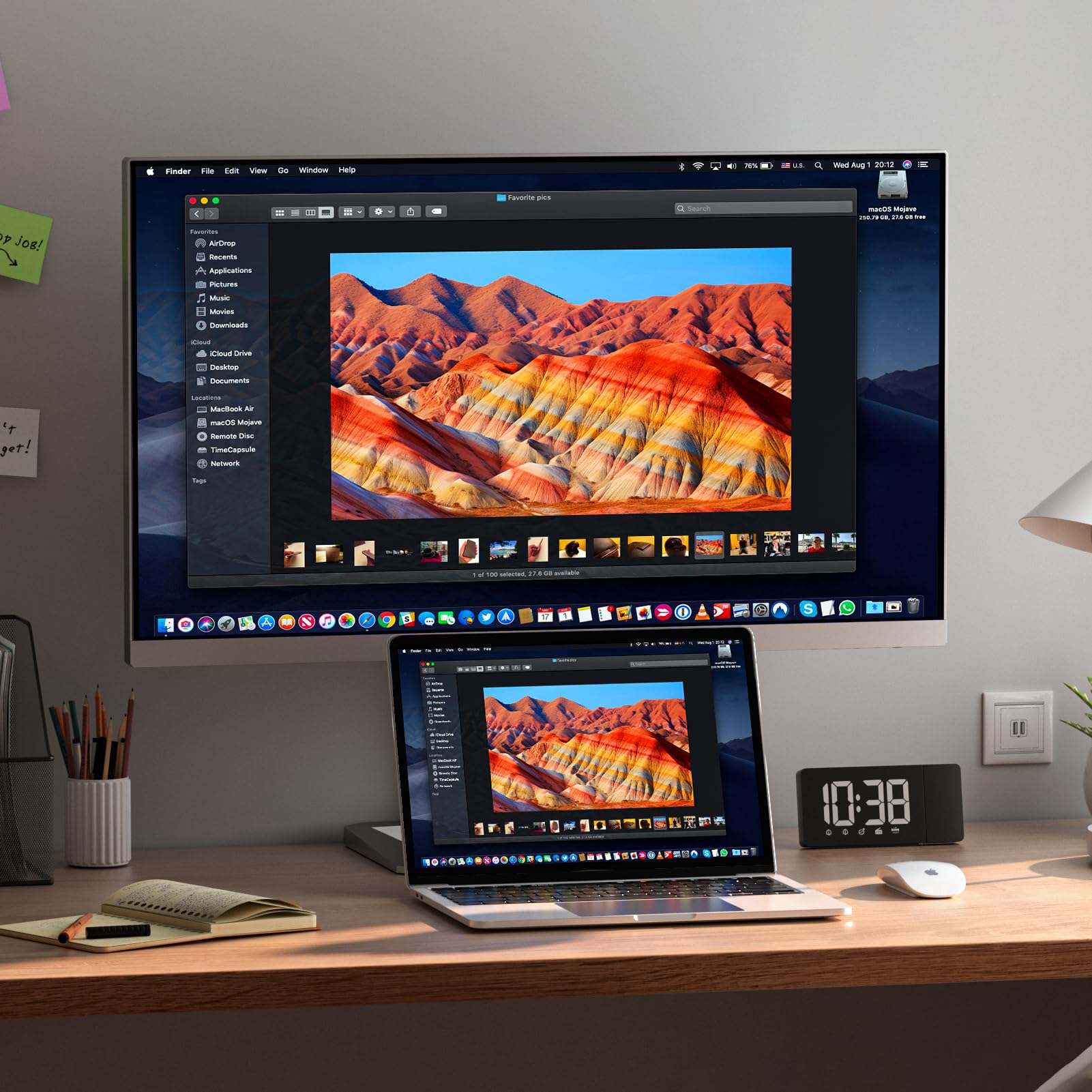 INNOCN 27" 4K Monitor Gaming 160Hz UHD 3840 x 2160p 1ms IPS HDR1000 HDMI 2.1 Computer Monitor, 99% DCI-P3, USB Type-C Connectivity, Pivot Sensor, Height Adjustable Stand - 27M2V