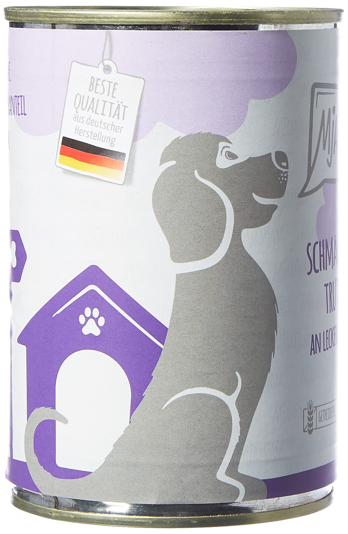 MjAMjAM - cibo umido premium per cani - gustoso tacchino con deliziose carote, confezione da 6 (6 x 400 g), senza cereali con carne extra