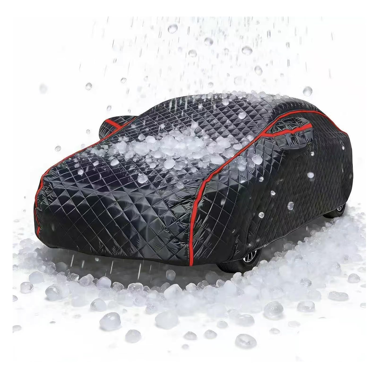 Funda Coche para Ford Mustang Mach 1 2021-2023, Funda para Coche Antigranizo Exterior, Antigranizo Impermeable Antinieve Anti-UV Antipolvo Transpirable, con Cremallera zl0402