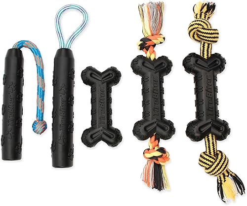 Vista 35 de Mammoth TireBiterII – Juguetes de goma natural para perros que mastican extremos – Juguetes para perros para juegos interactivos extra largos