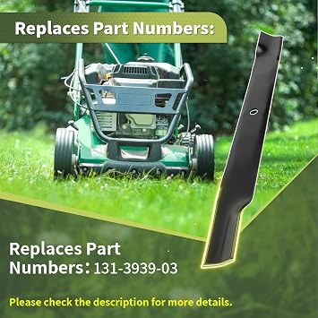 131-3939-03 Mower Blades Fit for T oro TimeCutter SS4200 4225 4250 Riding Mower with 42 Inch Deck, Replace 131-3939-03P, High Lift Blades Compatible with Ex Mark Quest S eries Zero Turn Mower, 2 Pack