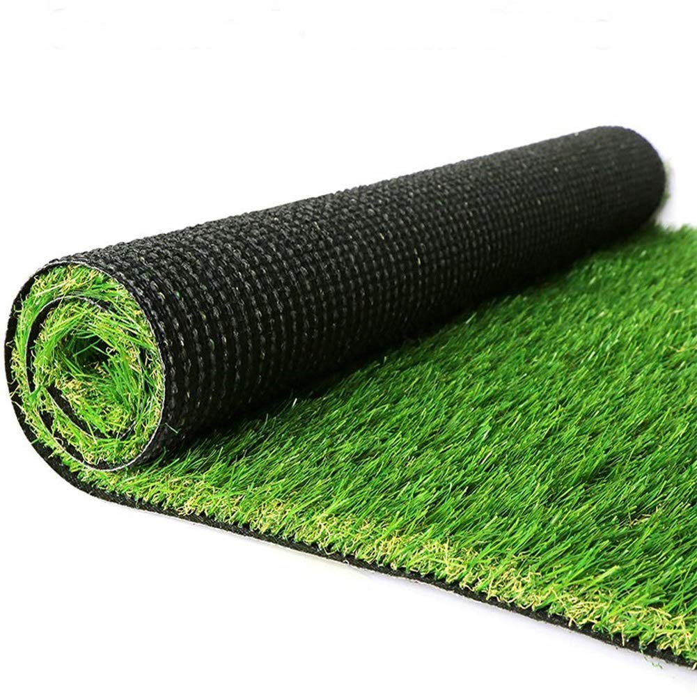 Moxie Direct Realistic Thick Artificial Grass 1.38in(35mm) Blade Height ,5.5ft x 6.5ft?35.75 Square ft? Garden Lawn Landscape Balcony Synthetic Pet Dog Grass Rug Turf Fake Faux Grass