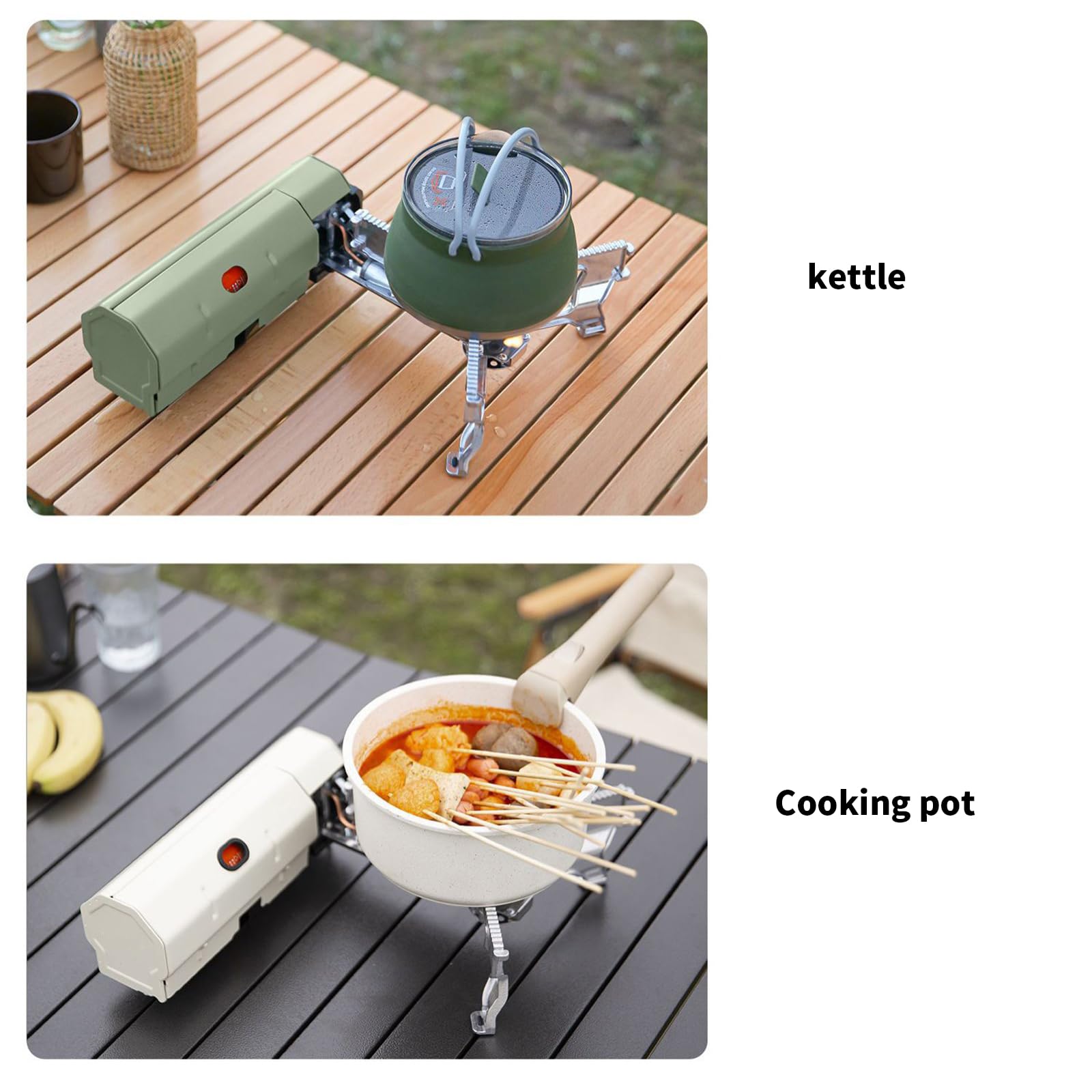 Poids Cuisinière à gaz d'extérieur Appareils portables Cuisinière d'extérieur pour le camping et les urgences Durabilité Batterie de cuisine de camping