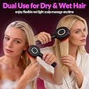 Premium Head Scalp Electric Massager Comb | Scalp Massaging Brush with 3 In 1 Hair Oil Applicator | IPX7 Waterproof,Portable Deep Massager For Hair & Head Relaxation at Home | Shiatsu Massage for Hair Growth/Stress Relax (Red) gallery image