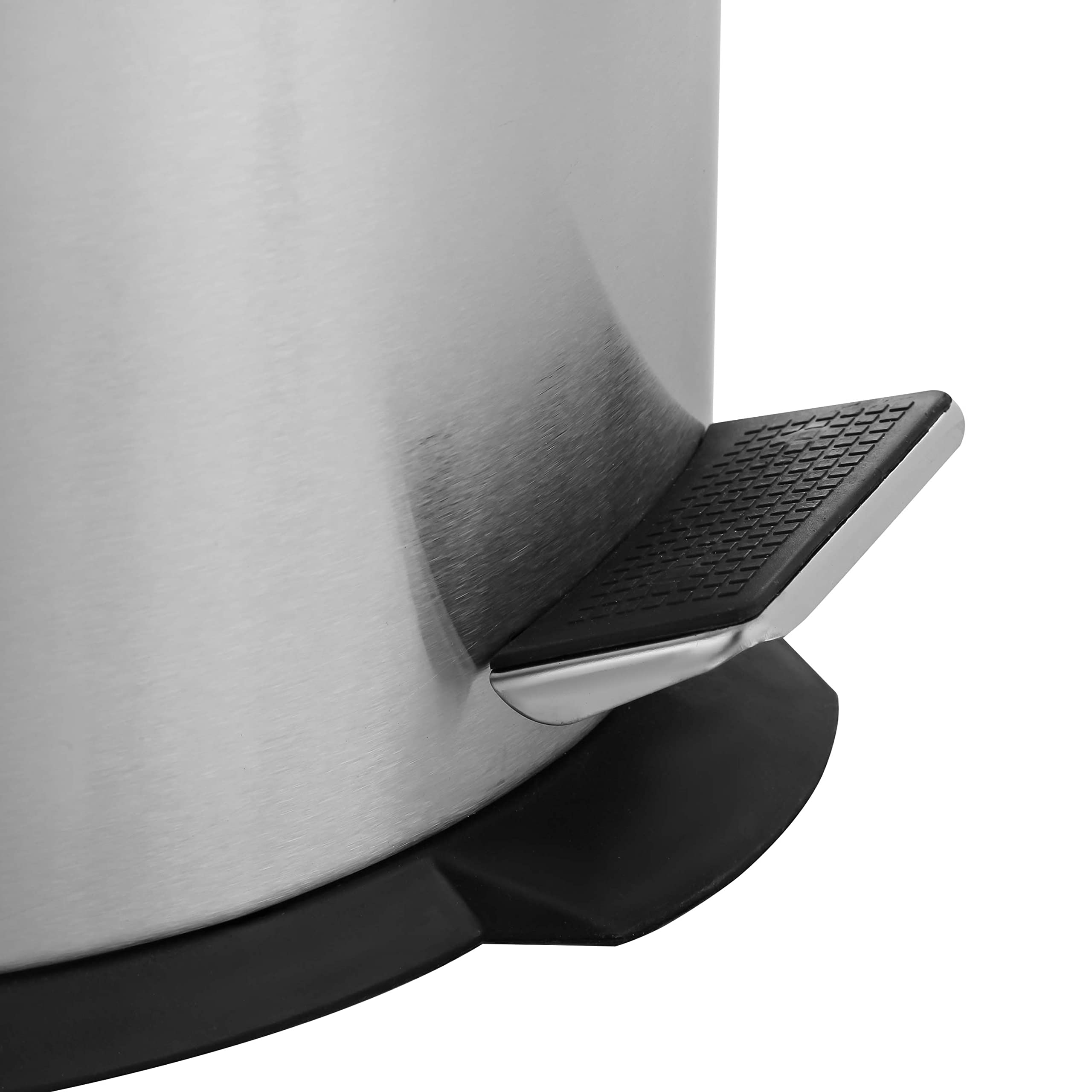 Ribelli 30L Mülleimer aus Edelstahl, Treteimer mit Inneneimer, Soft Closing Mülltrennung Abfalleimer Müllbehälter Papierkorb Mülltonne, Rund (Chrom)