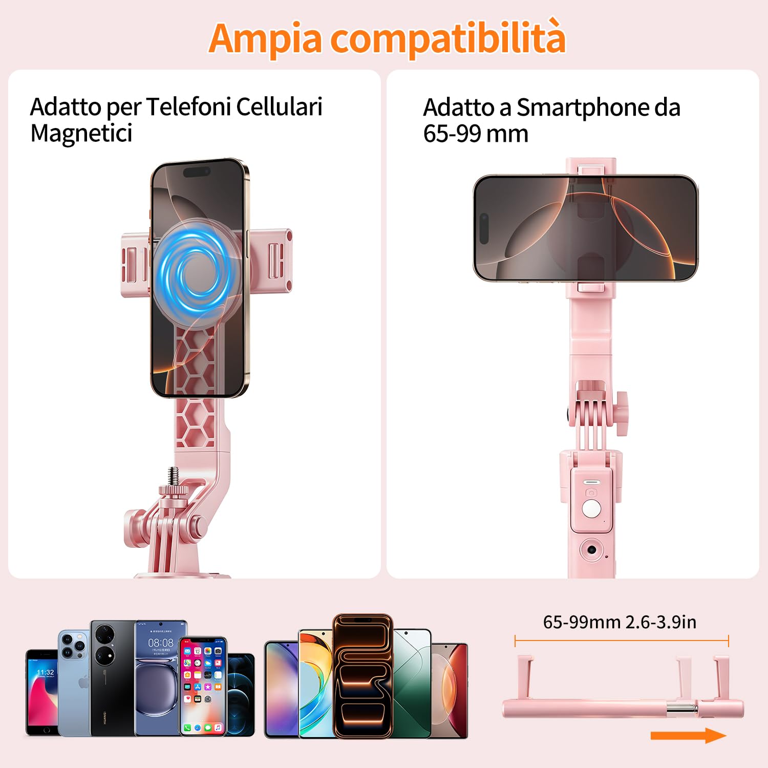 Treppiede per selfie