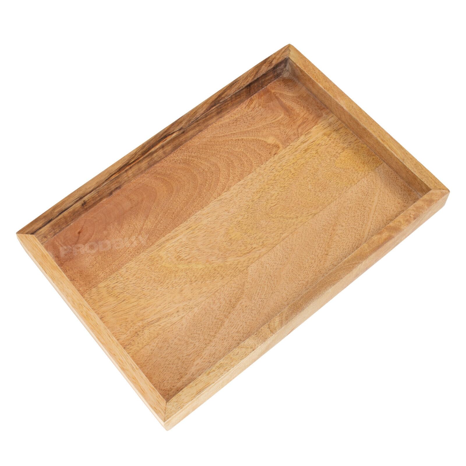 28cm Decorative Wooden Tray Rectangle Candle Holder Vintage Perfume Holder