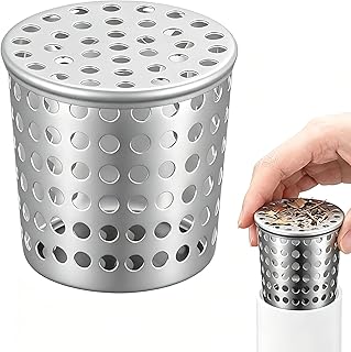 Dachrinnen Laubschutz aus Edelstahl, Regenrinnen Laubschutz, Dachrinne Laubfänger Fallrohrschutz Dachrinne Sieb, Anti-Blockier Edelstahl Dachrinnenschutz für Dachrohre Abflüsse und Fallrohre (50-63mm)