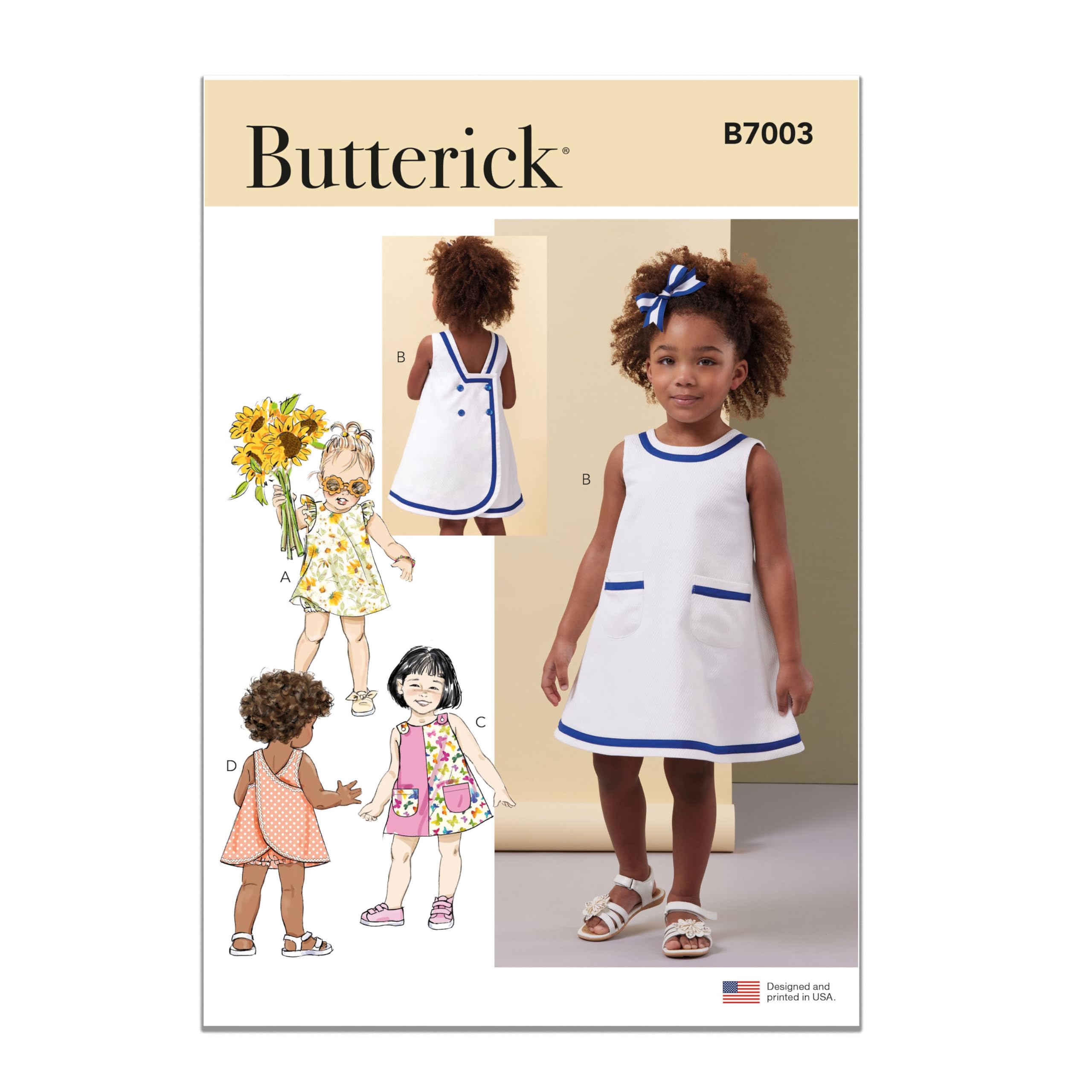New Look UN6738A Patron De Couture Barboteuse Et Robe Pour Bébé, Code N6738, Tailles NB S M L