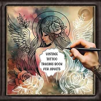 Amazon.com: Vintage Tattoo Tracing Book for Adults: Follow