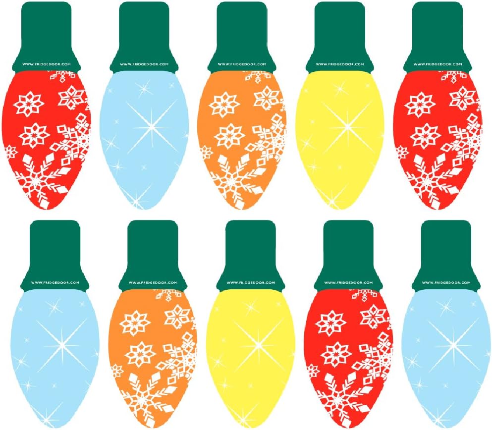 Fridgedoor Snowflake 5" Christmas Light Car Magnet 10-Pack