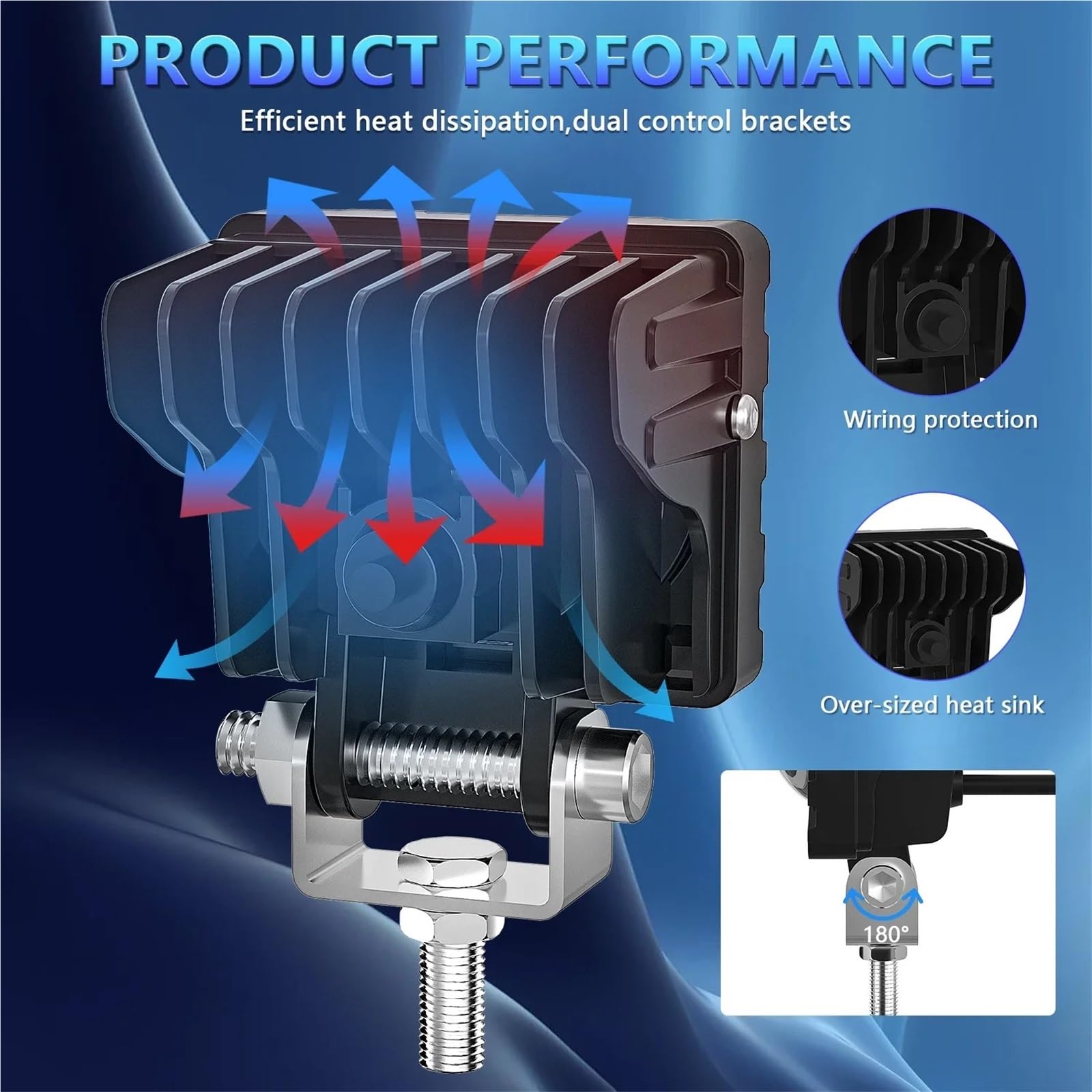 Moto Fari Stradali Spot Light Beam Per Motocicletta S14 Square Running Light 14000LM LED Spotlight 8000K DRL Blue Angel Eyes 140W Luce Di Lavoro Ausiliaria