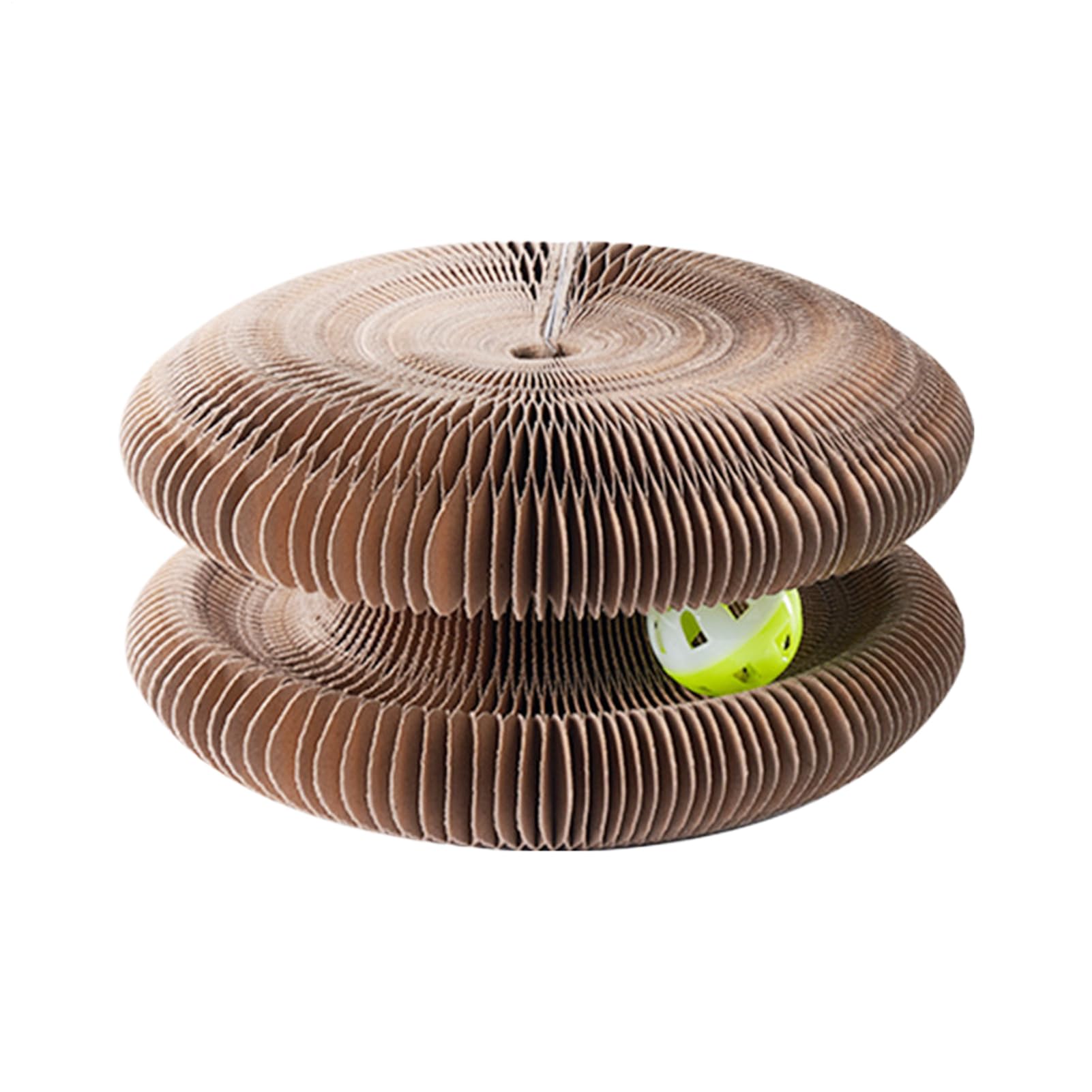 Cat Scratcher organe magnétique de pliable contre l'ennui du chat à la maison