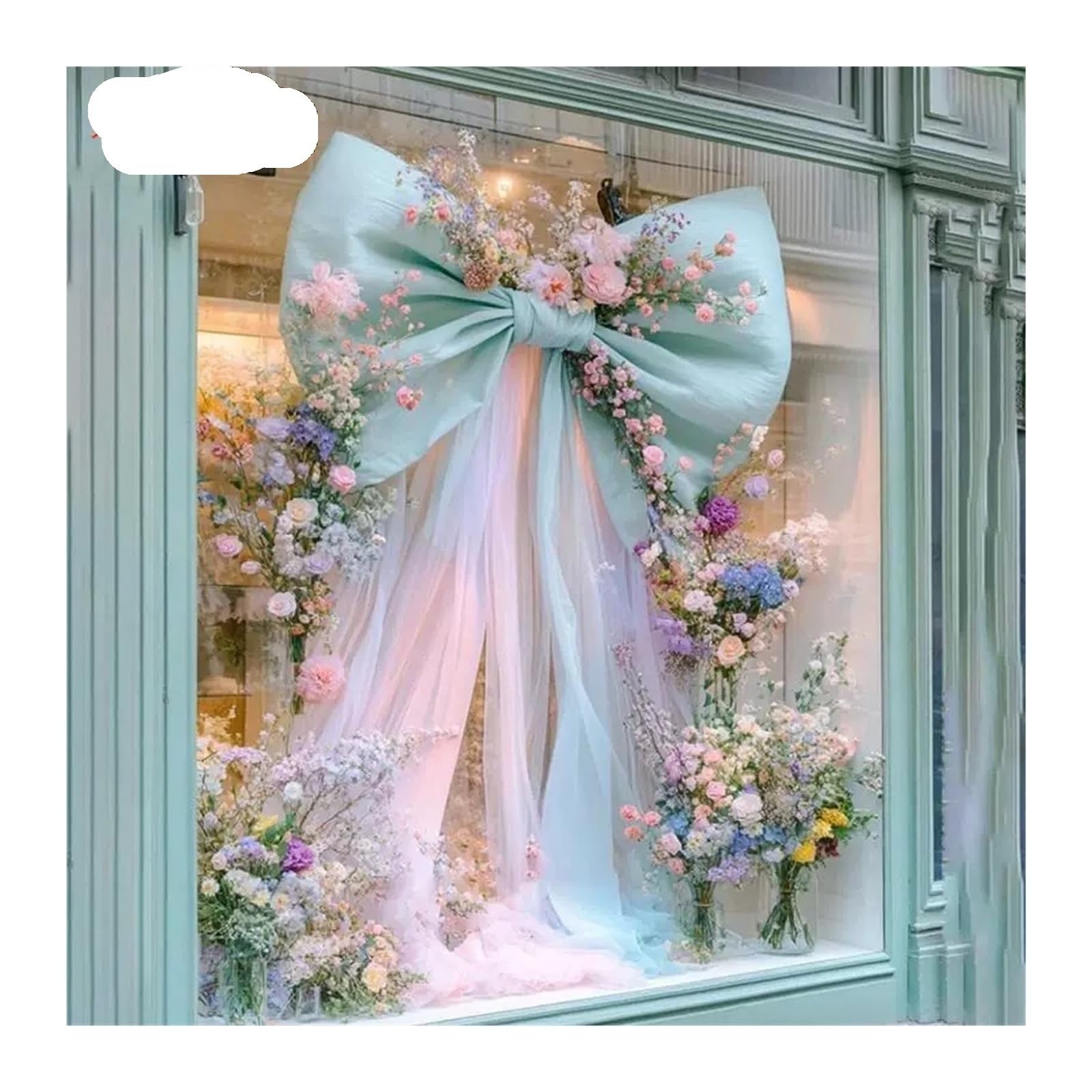 MFESFCS Giant Bow Decorations Oversized Giant Bow Decor For Wedding Birthday Party Photo Props Shop Window Decor(A Blue 1.2mX1.8m)