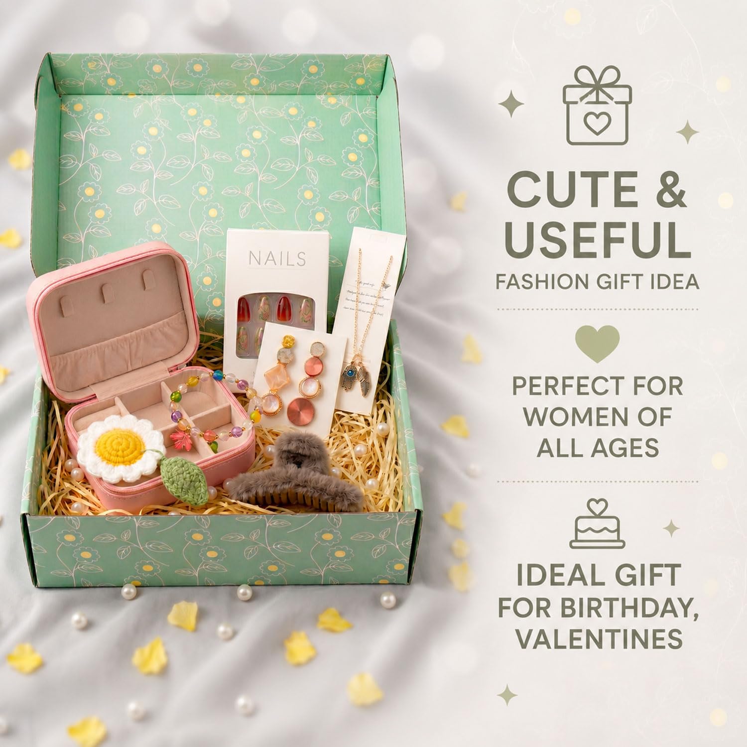 Diwali Fashion Hamper Gift for Women - Jewelry Box & Accessories -3