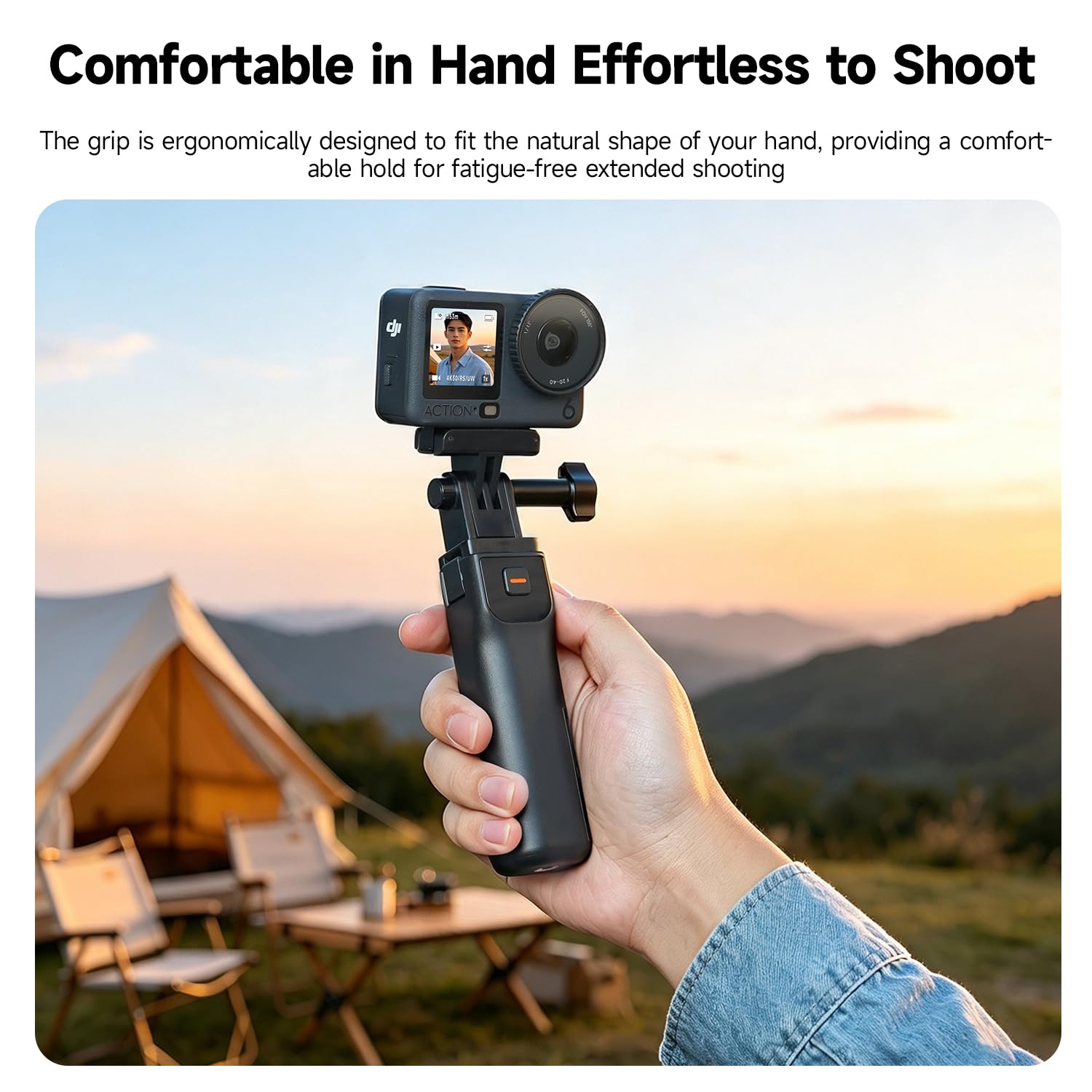 Impugnatura batteria per DJI Osmo Action 6/5 Pro/4/3/Osmo 360/Osmo Nano Camera