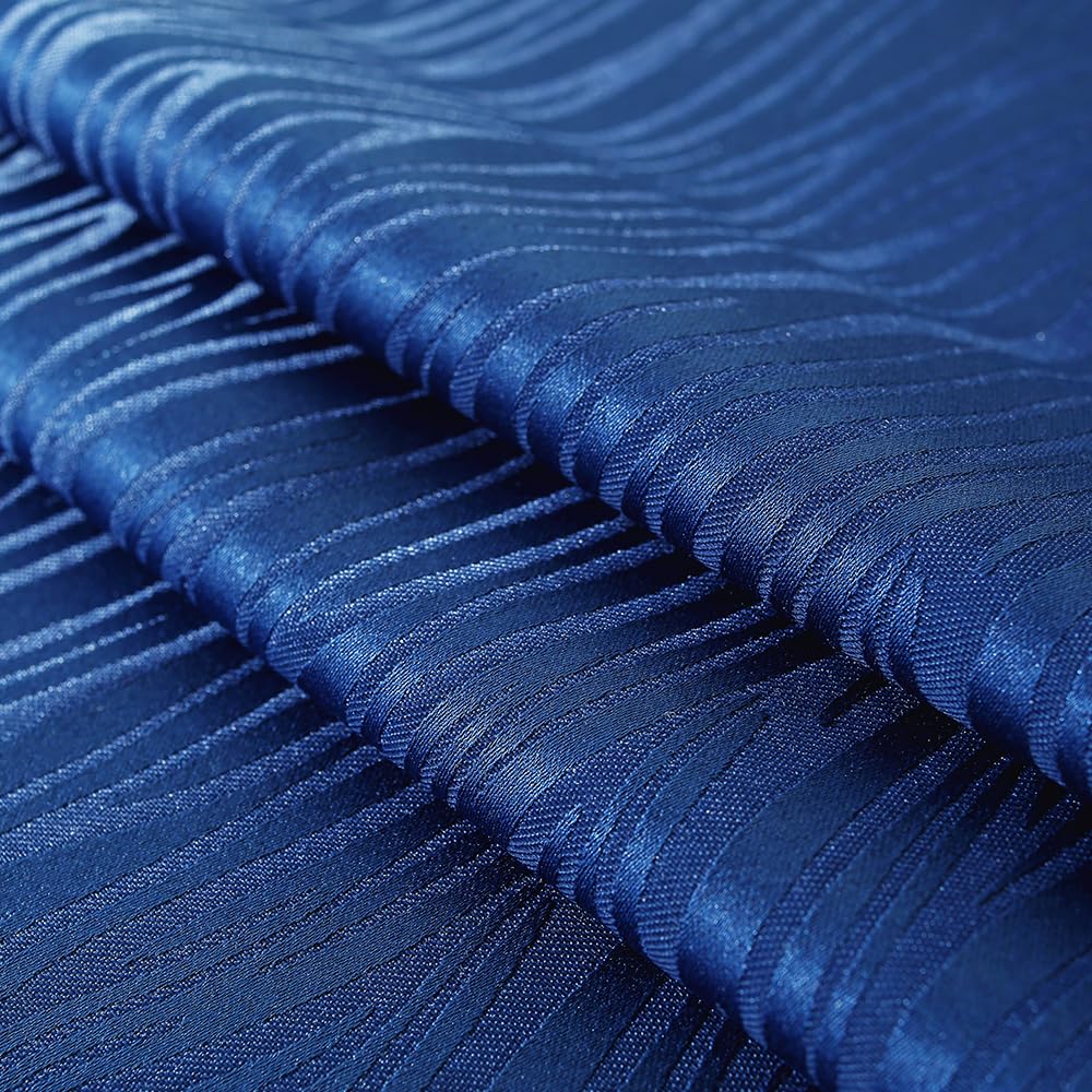 MATIRUG Mantel rectangular de jacquard azul marino de 60 x 84 pulgadas, diseño a rayas, impermeable, sin arrugas, pesado, decoración de mesa de tela suave para banquetes, picnic, cocina, comedor
