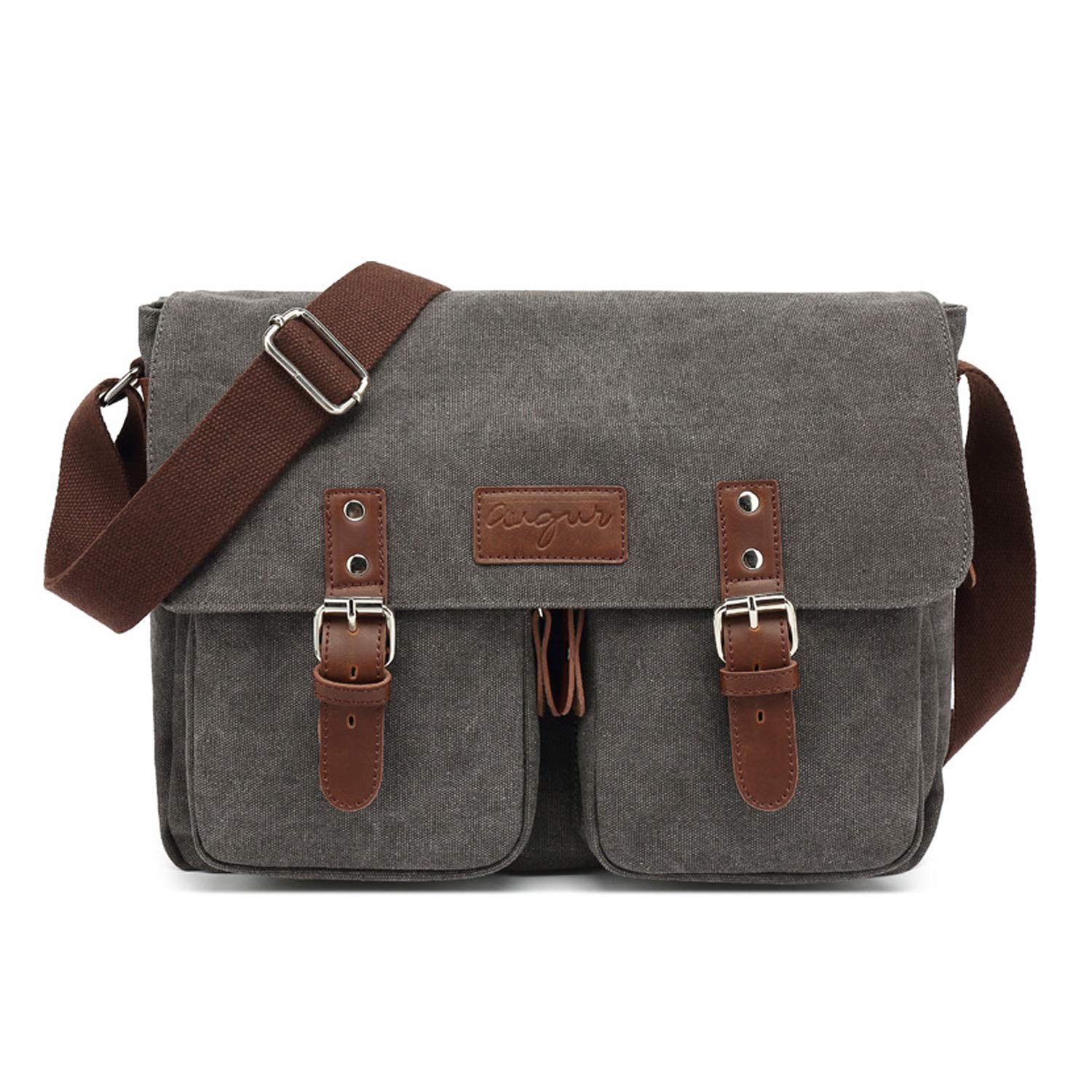 FANDARE Vintage Borse a spalla Borse Messenger di tela Espandibile Crossbody Messenger Bag Uomo Donna Borse per 10.9'' Tablet Borsa a tracolla per viaggio lavoro scuola business università Canvas Bag