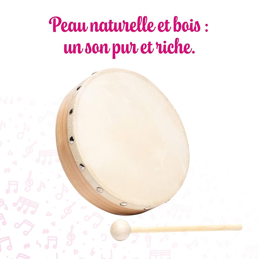 Amazon.com: FUZEAU 70626 15 cm without Jingles Tambourine