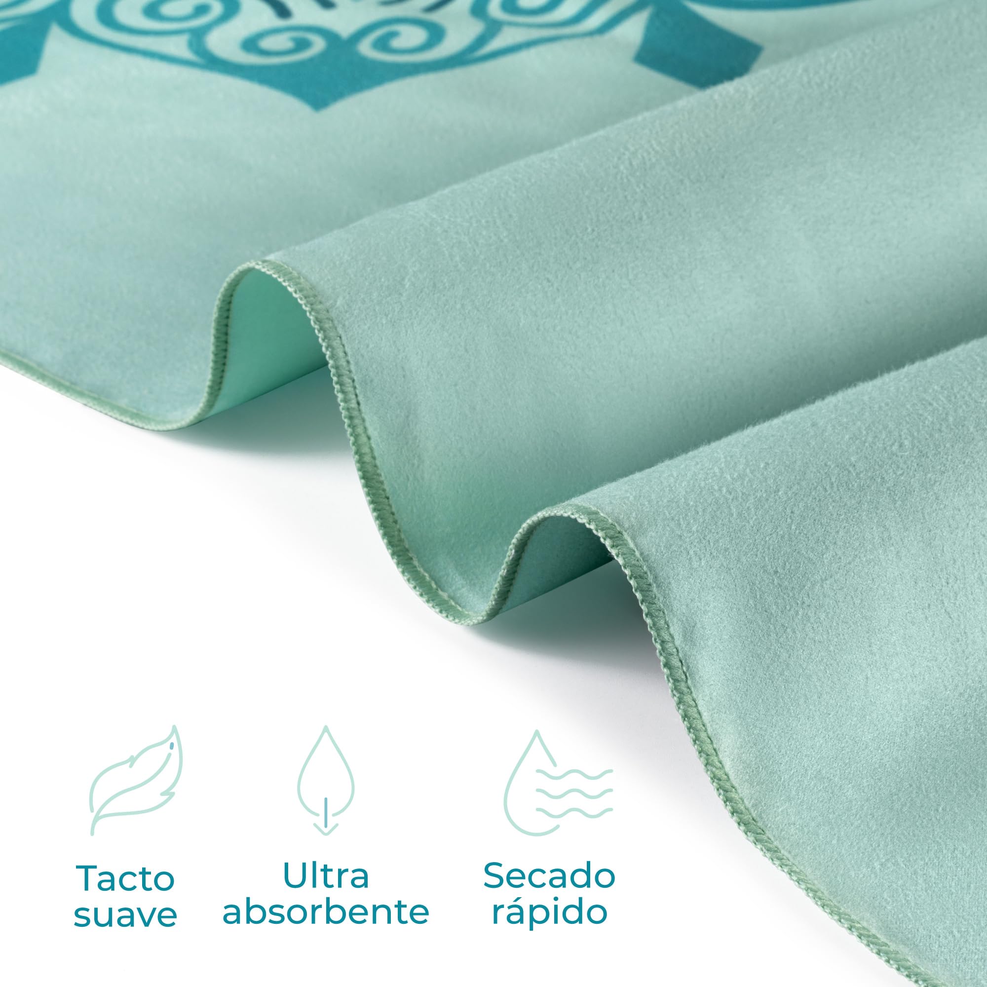 Aqua Toalla Microfibra Grande 90x180 cm Secado Rápido Antiarena