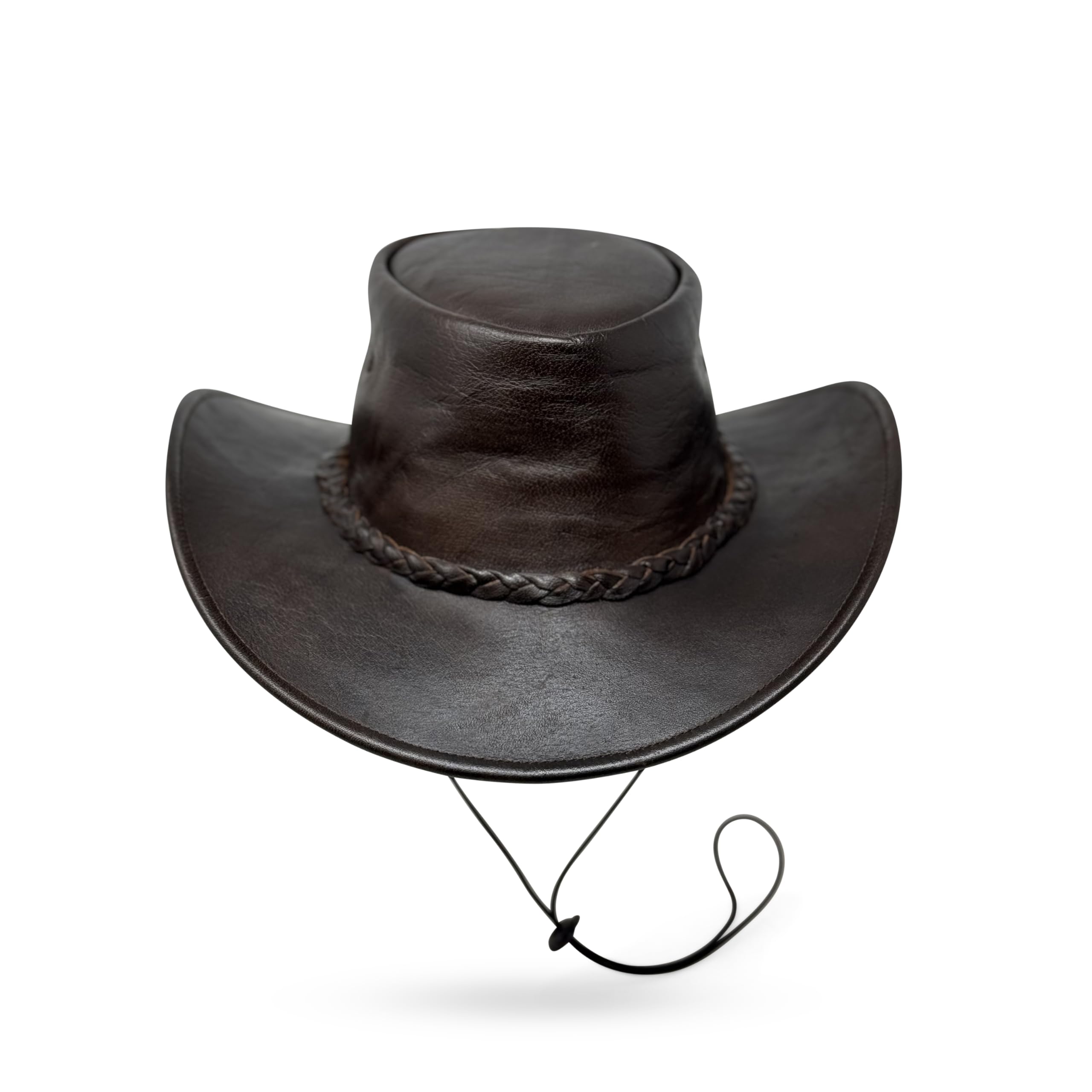 Lederhut Wickelhut knautschbar Western Cowboy – Outdoor Hut Reiten, Wandern & Abenteuer Weston