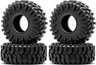 OGRC 1.9inch RC Tires RC Rubber Tyre Set Wheel Tires 1/10 RC Crawler Tires for SCX10 90046 SCX10 UTB18 TRX4 TRX6 Redcat Gen8 7VS4-10 1/10 RC Crawler Car -45 * 120mm
