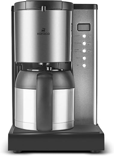 Karaca Edelstahl Kaffeemaschine 1,35 L programmierbar