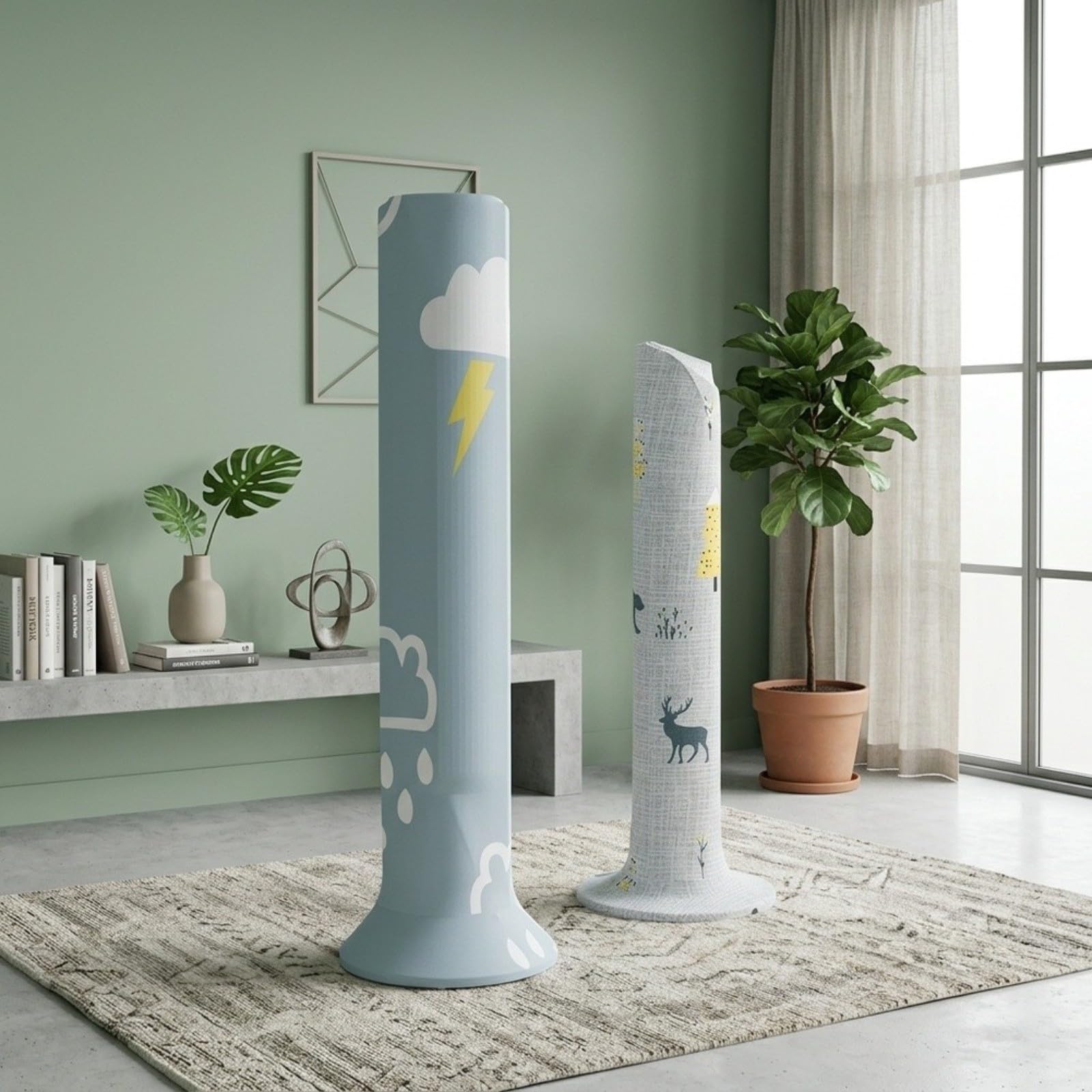 Tower Fan Dust Cover Elastic Washable 120cm(A)