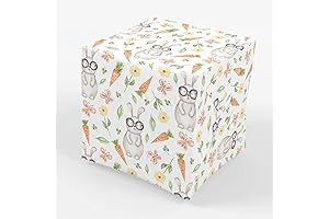 Stesha Party Bunny Rabbit Gift Wrapping Paper, Easter Bunny Wrapping Paper
