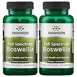 Swanson Double Strength Boswellia-Herbal Supplement Promoting Joint Support-Ayurvedic Herb for Joint Flexibility & Mobility Support-Made w/Boswellia Serrata Resin-(60 Capsules, 800mg Each) 2 Pack