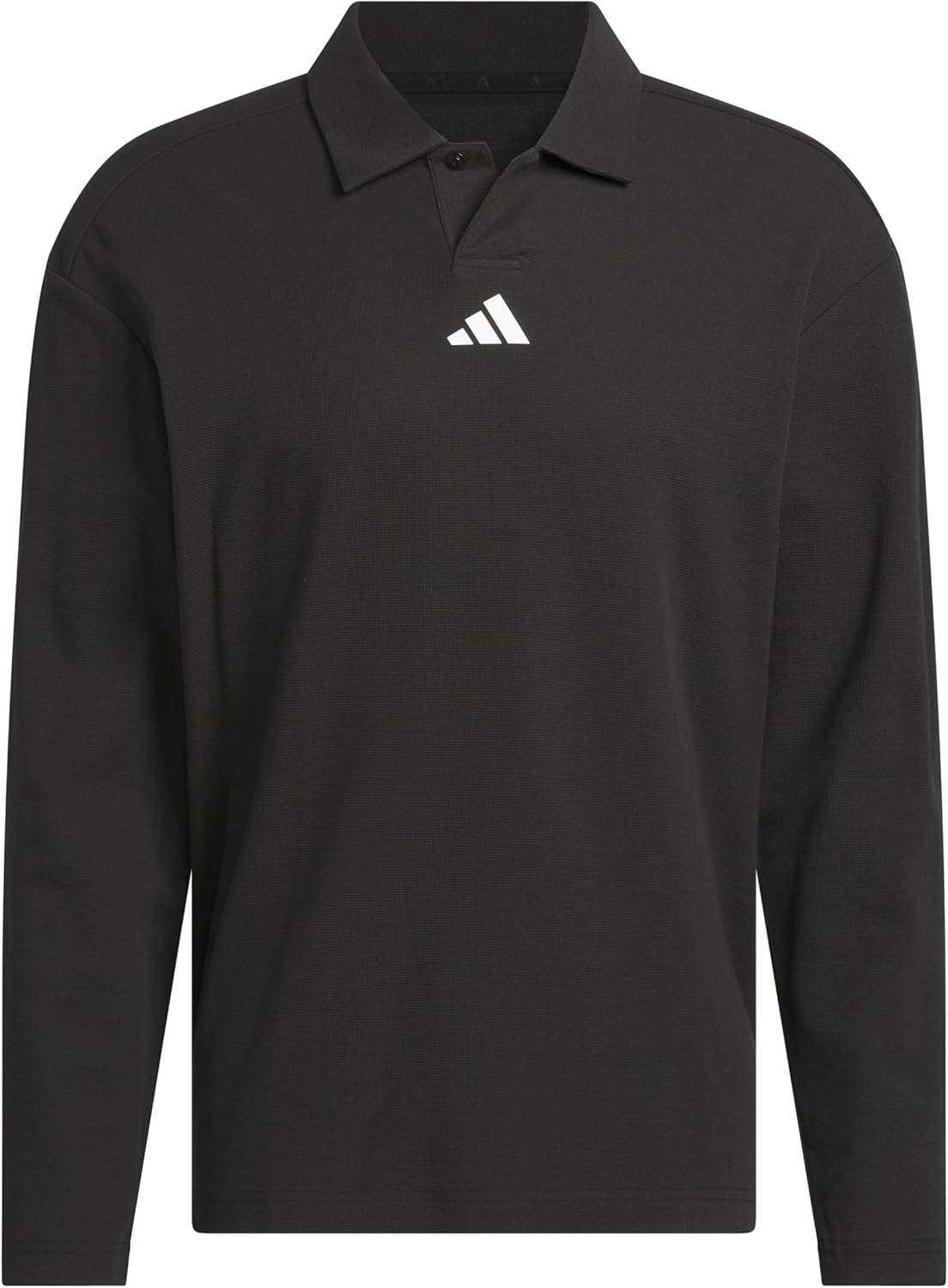 Adidas Mens Beyond Long Sleeve Fit Polo Shirt - Image 3
