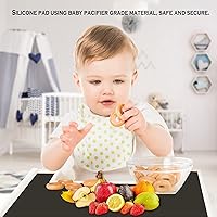 Vista 3 de Tapete de silicona extra grande de 36 x 24 pulgadas para moldes de fundición de resina epoxi, tapete antiadherente resistente al calor