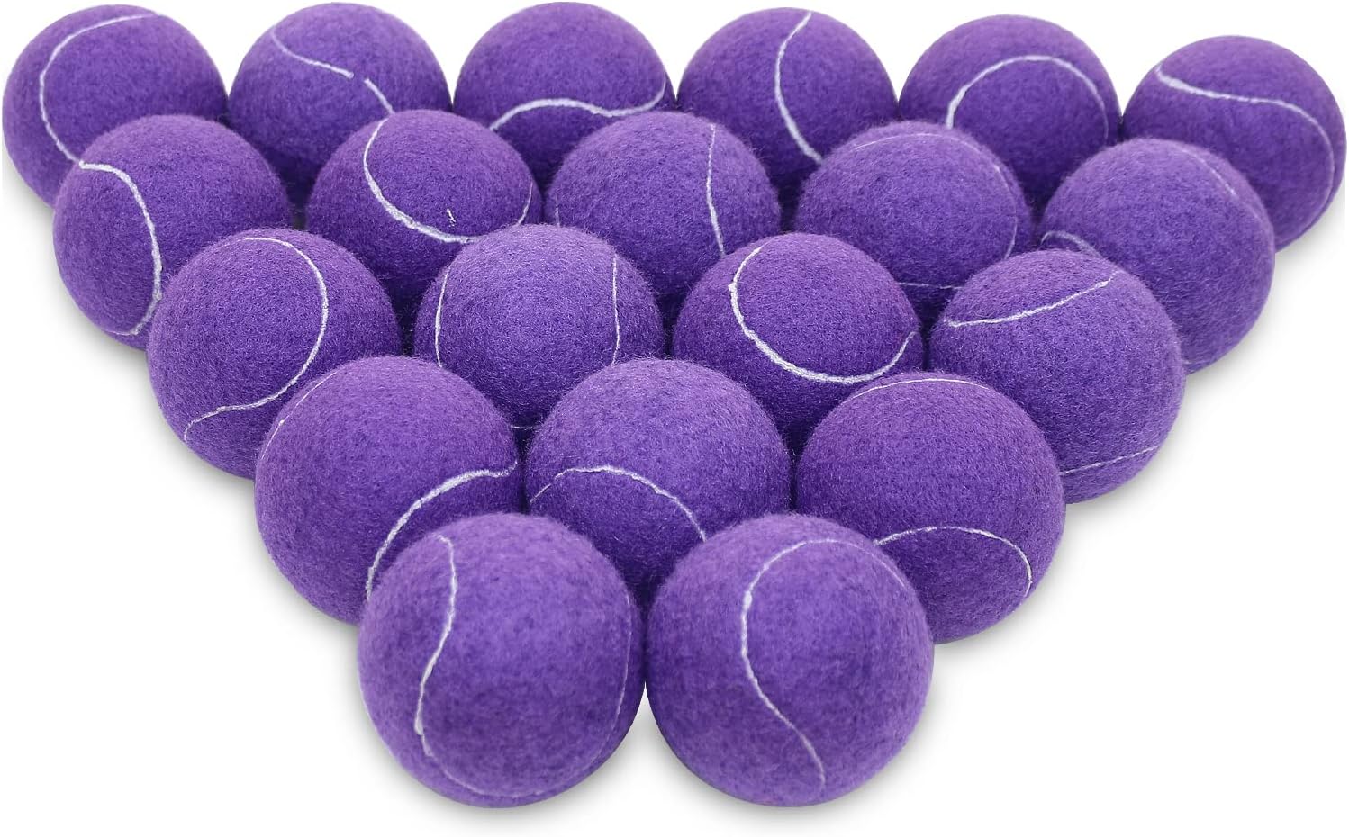 URBEST Advanced Tennis Ball 20 Packs, Training Tennis Balls Practice Balls for Novice Player, Pet Dog Playing Balls with Mesh Carry Bag for Beginner Training Ball
