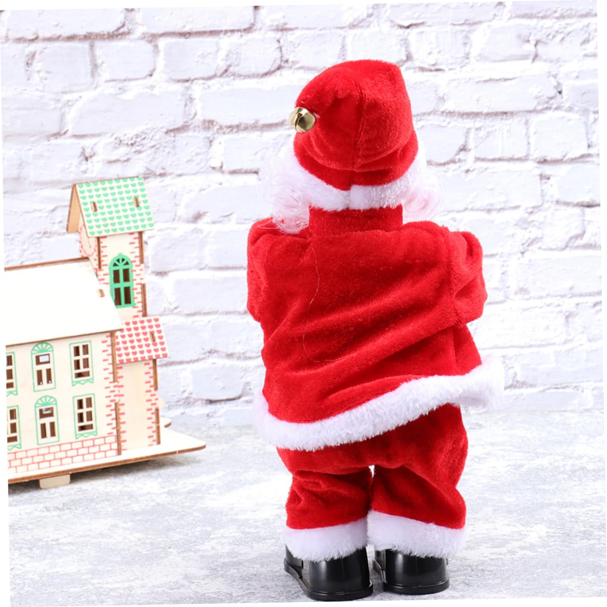 Abaodam Muñeco de Papá Noel Eléctrico Musical para Navidad Movimiento y Batería, Juguete de Plástico y Tela Adecuado para Sala y Niños Varios Estilos