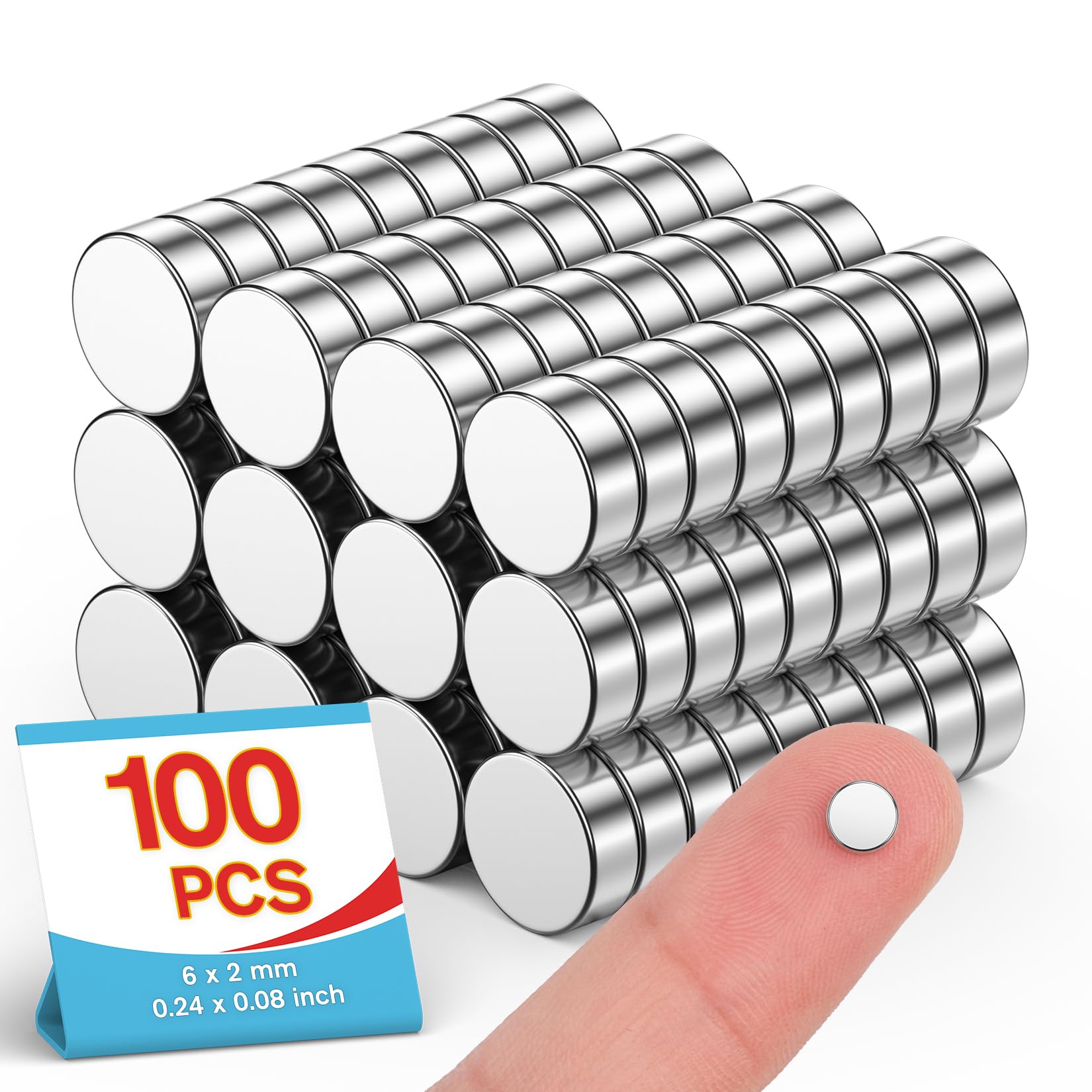 100 Pcs Small Mini Round Magnets, 8 x 3mm Nail Clipper Magnet — Amazon image 6