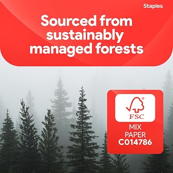 Staples 8.5-Inch X 11-Inch Laser Paper 32 Lbs. 98 Brightness 500/Rm