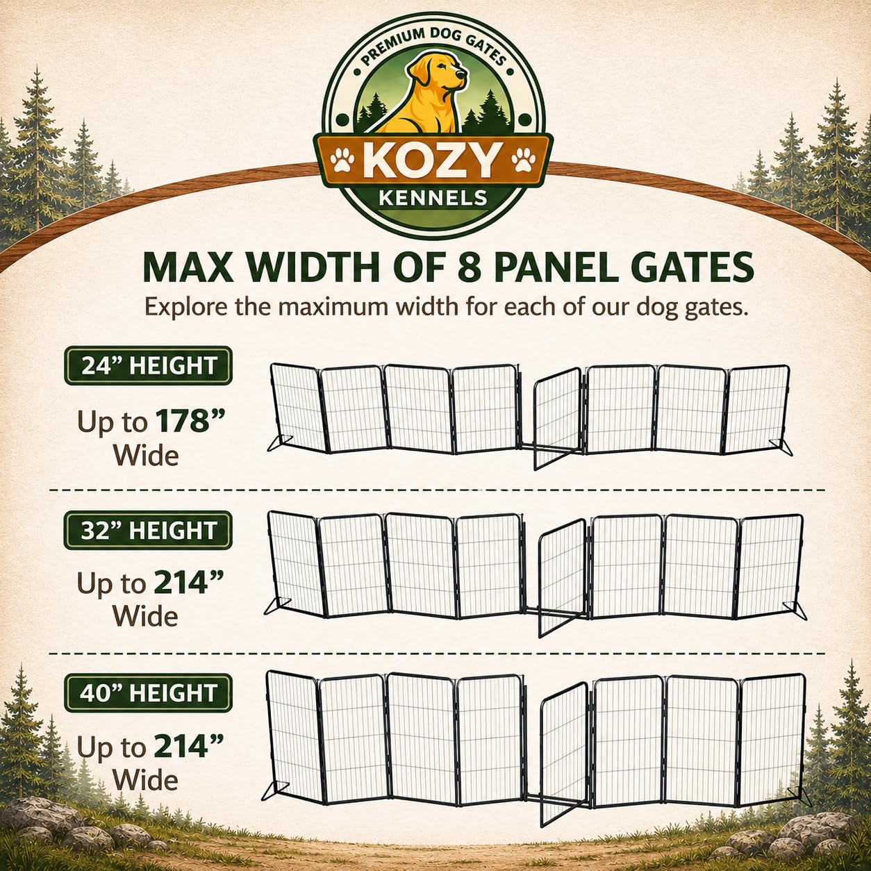 PEARLY GATES サイズ4 Amazon.com: Kozy Kennels Extra Wide Adjustable Dog Gate w/Door
