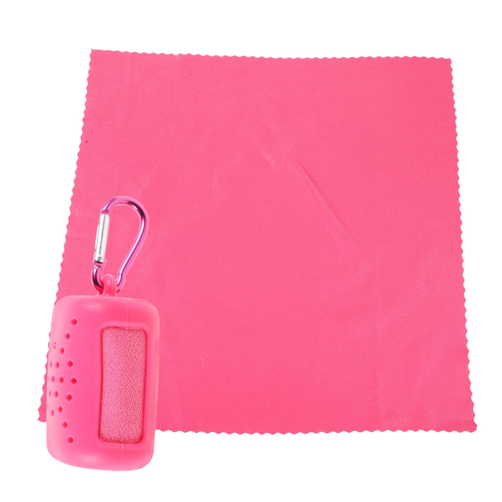 Hemoton 1 Set Compact Cooling Sports Towel with Portable Storage Bag Quick Drying Sweat Absorbing for Travel Yoga and Outdoor Activities Comfortable Ice Cooling Technology Towel Bag