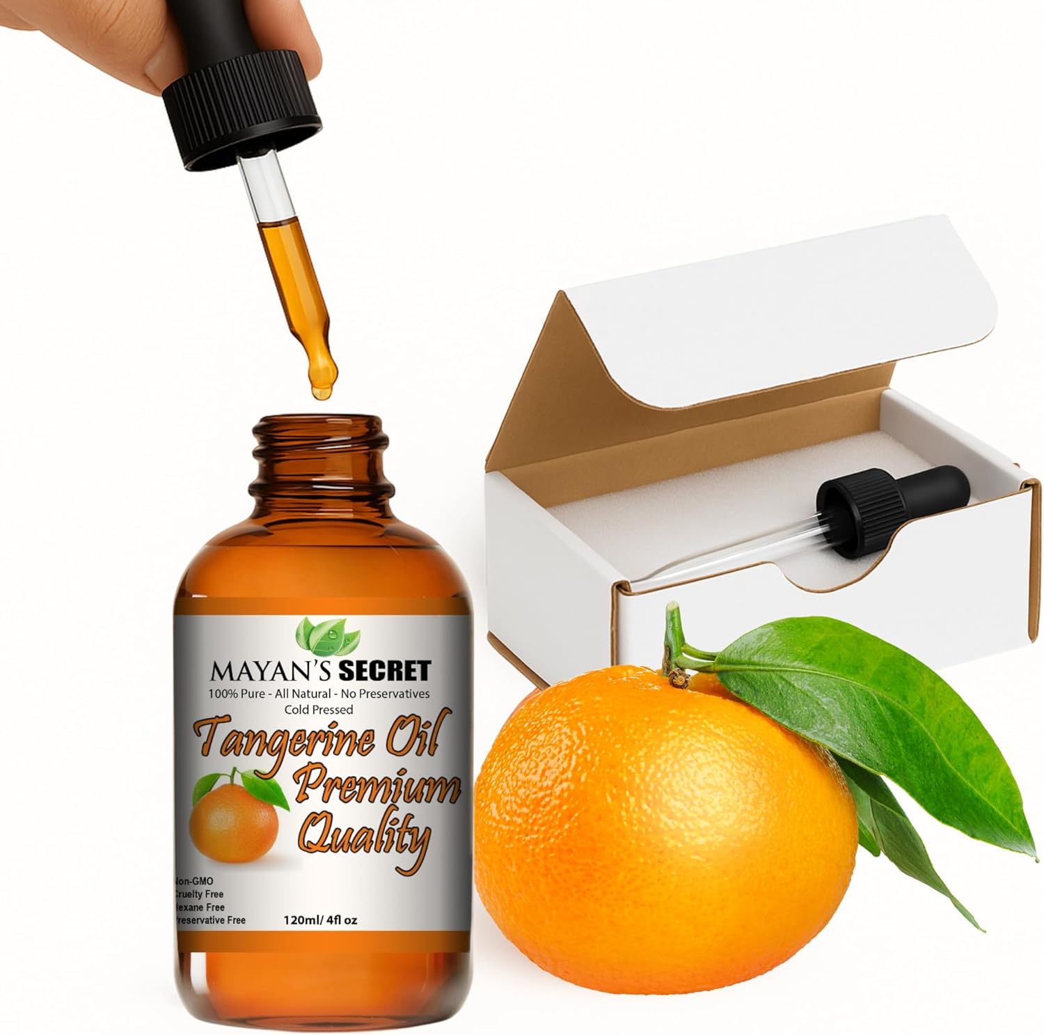 Mayan's Secret Aceite Esencial de Mandarina 4 oz 120ml para Difusor