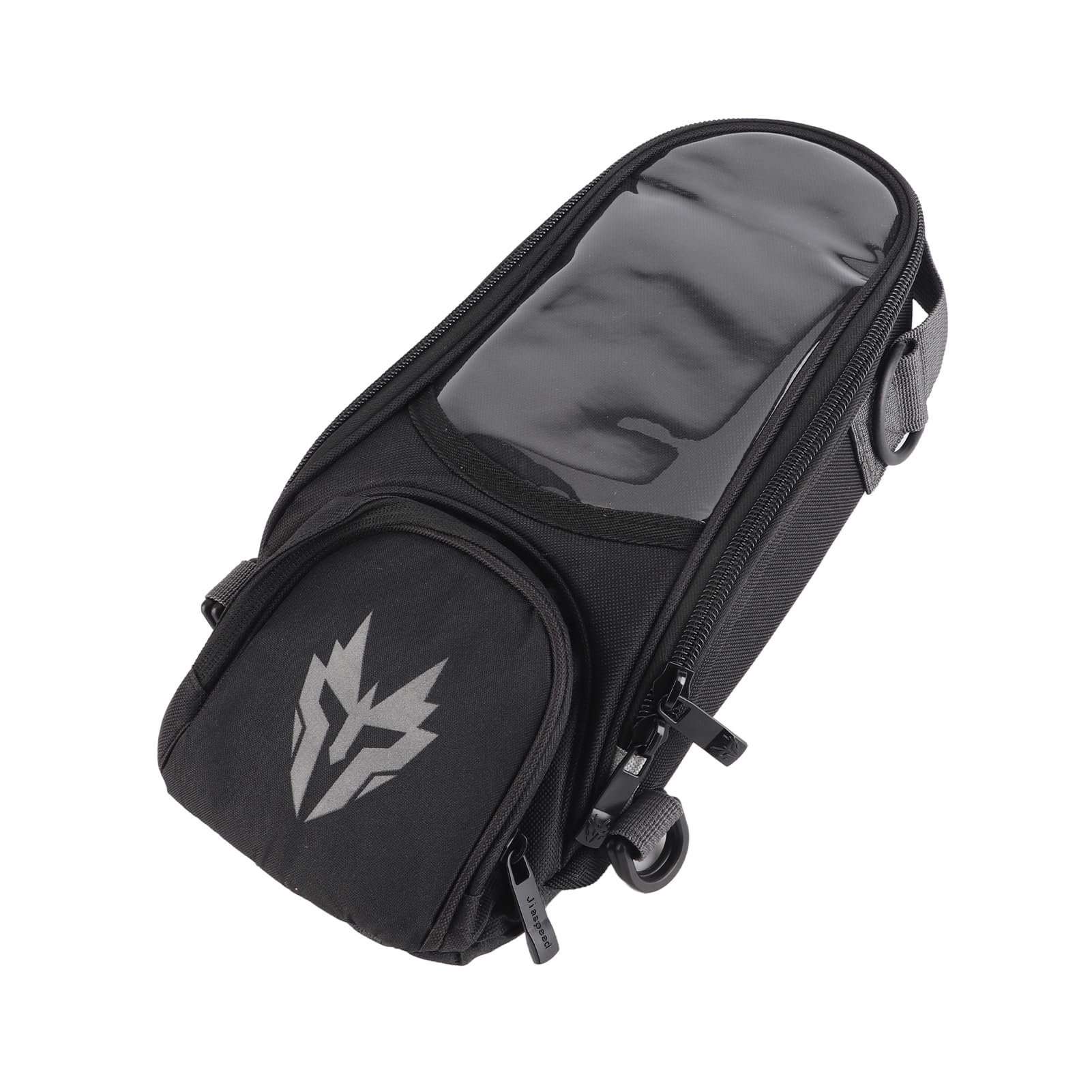 Borsa da serbatoio per moto, Borsa da moto nera con sella Oxford, Borsa magnetica in tessuto Oxford da 4,5 litri resistente all'acqua con custodia per telefono trasparente per la (Grigio)
