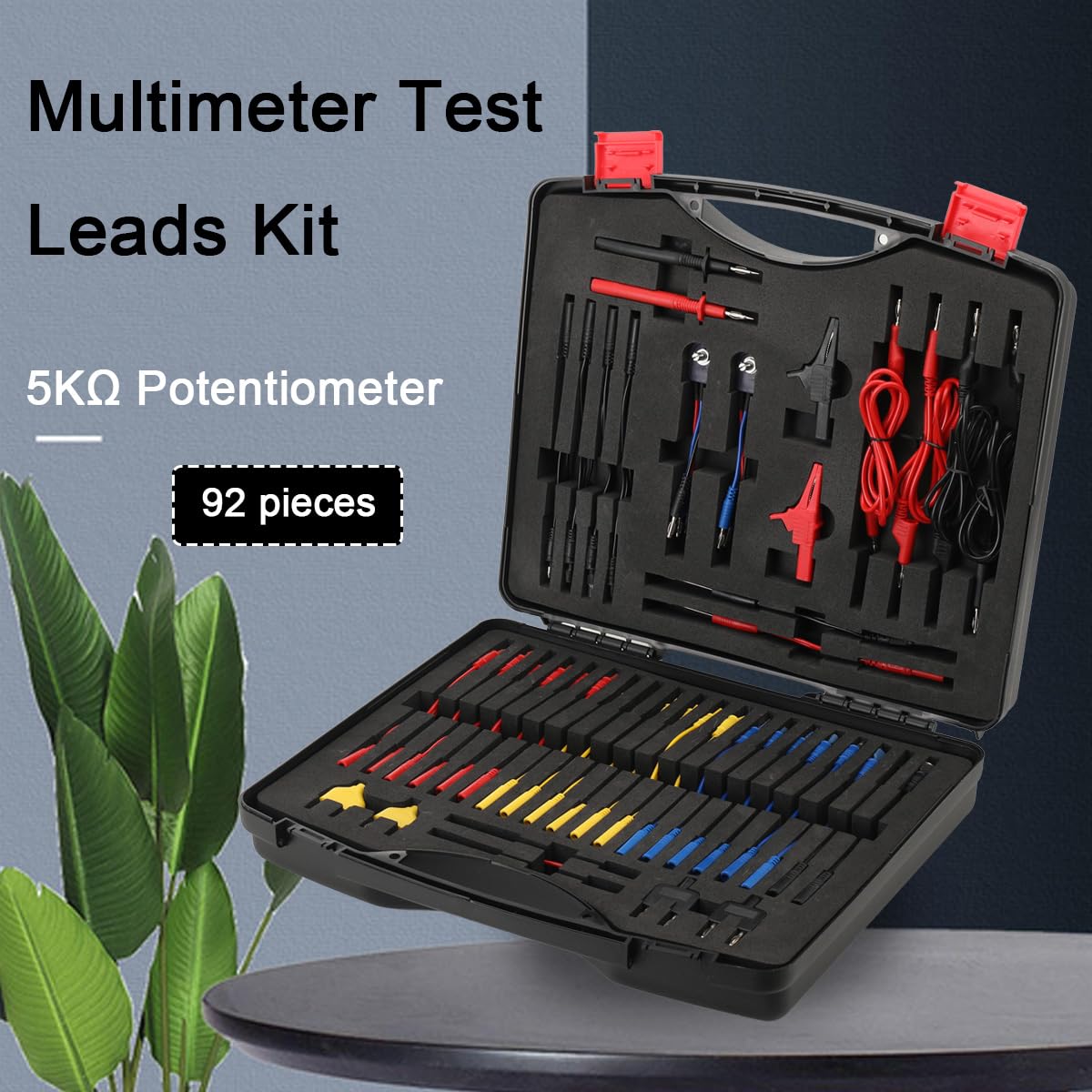 92tlg Multimeter Messleitungs Set, KFZ Multimeter Prüfleitungssatz