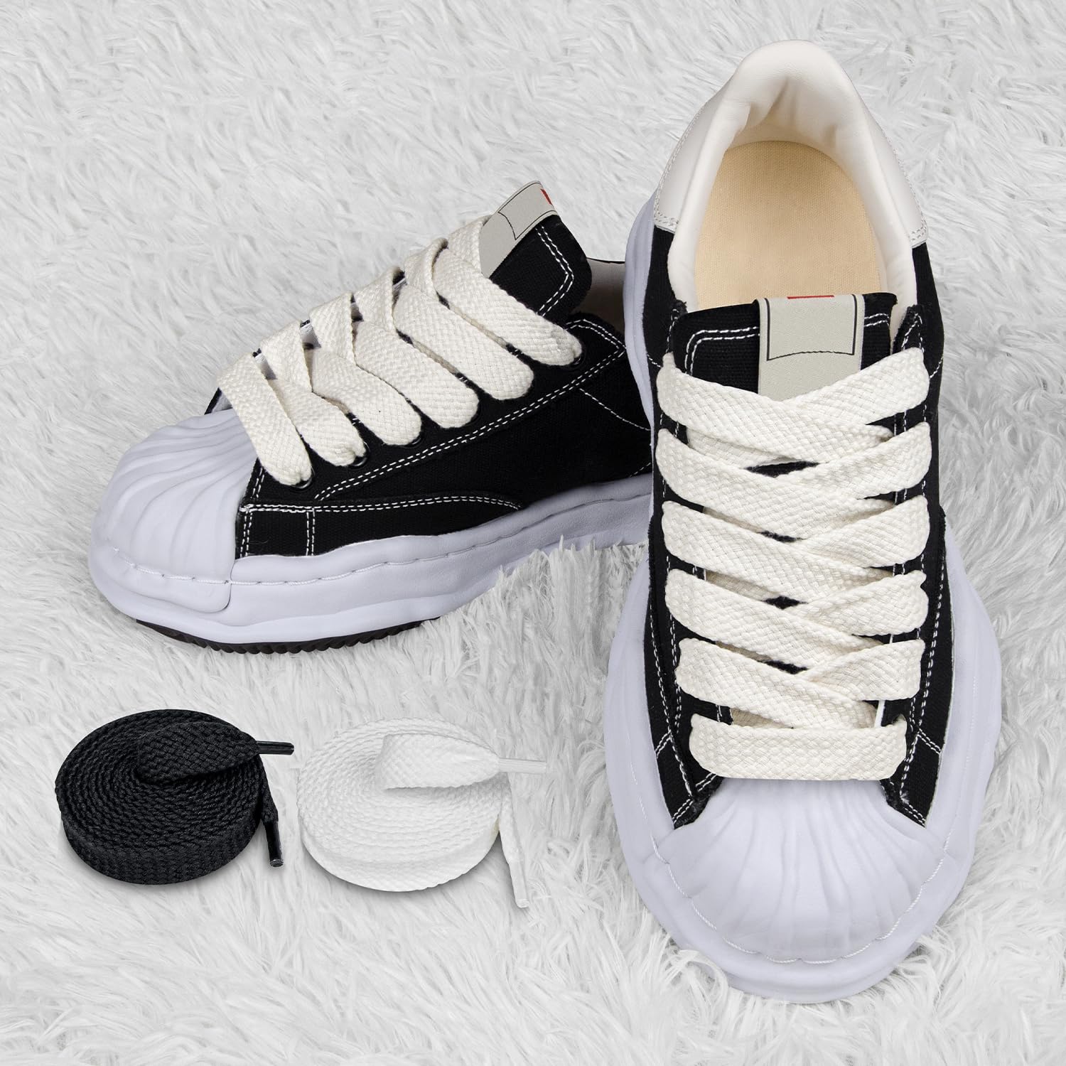 Amazon.com: Endoto Fat Shoelaces for Maison Mihara Yasuhiro